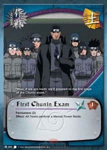 First Chunin Exam M-059 Naruto trading card