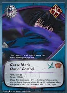 Curse Mark Out of Control M-071 Naruto trading card