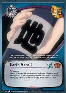 Earth Scroll M-081 Naruto trading card