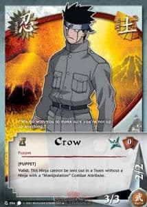 Crow N-054 Naruto trading card