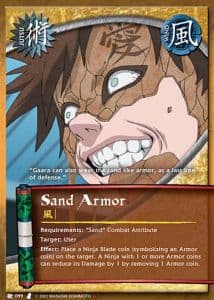 Sand Armor J-099 Naruto trading card