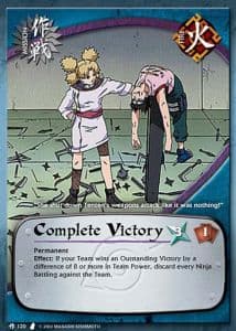 Complete Victory M-120 Naruto trading card