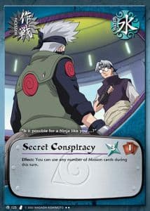 Secret Conspiracy M-125 Naruto trading card