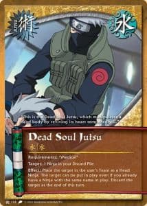 Dead Soul Jutsu J-133 Naruto trading card