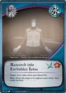 Research into Forbidden Jutsu M-159 Naruto trading card