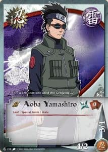 Aoba Yamashiro N-157 Naruto trading card