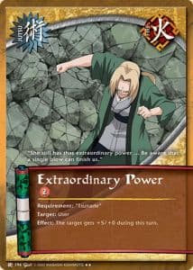 Extraordinary Power J-194 Naruto trading card