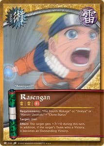 Rasengan J-210 Naruto trading card