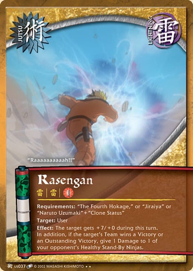 Rasengan J-US037 Naruto trading card