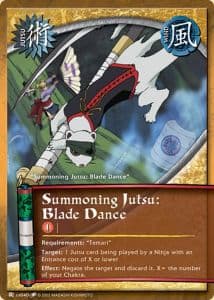 Summoning Jutsu: Blade Dance J-US040 Naruto trading card