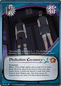 Dedication Ceremony M-220 Naruto trading card