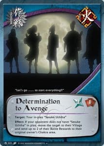 Determination to Avenge M-223 Naruto trading card
