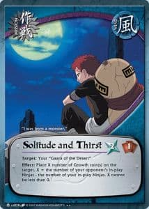 Solitude and Thirst M-US028 Naruto trading card