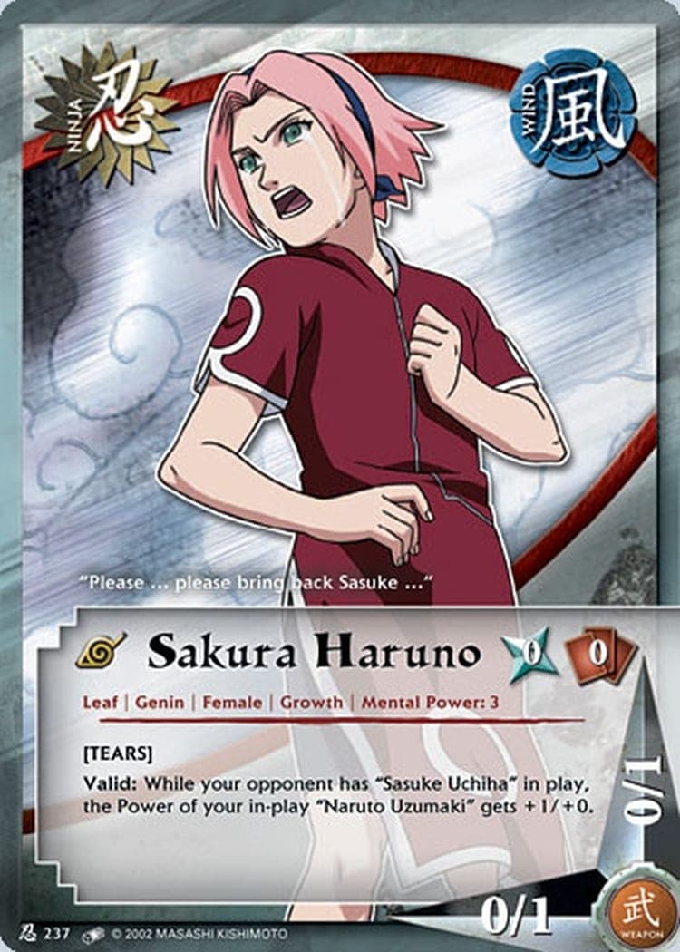 Sakura Haruno N-237 Naruto trading card