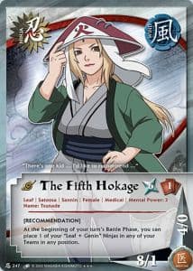 The Fifth Hokage N-247 Naruto trading card