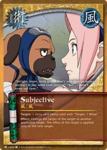 Subjective J-US070 Naruto trading card