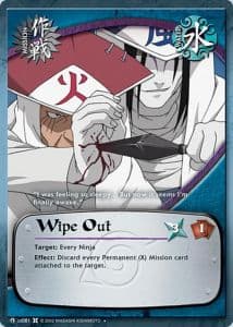 Wipe Out M-US081 Naruto trading card
