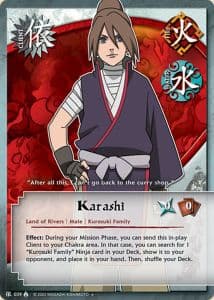 Karashi C-039 Naruto trading card