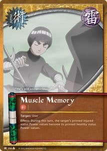 Muscle Memory J-306 Naruto trading card