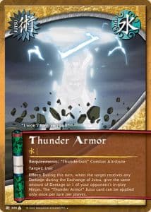 Thunder Armor J-309 Naruto trading card