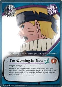 I'm Coming to You! M-US108 Naruto trading card