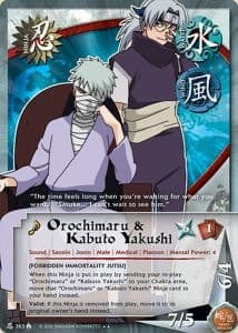 Orochimaru & Kabuto Yakushi N-363 Naruto trading card