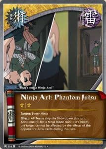 Ninja Art: Phantom Jutsu J-355 Naruto trading card