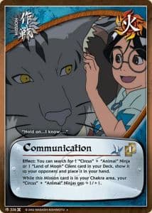 Communication M-326 Naruto trading card