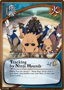 Tracking by Ninja Hounds M-348 Naruto trading card