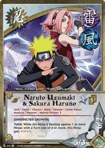 Naruto Uzumaki & Sakura Haruno N-441 Naruto trading card