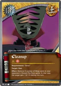 Cleanup J-407 Naruto trading card