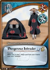 Dangerous Intruder M-364 Naruto trading card
