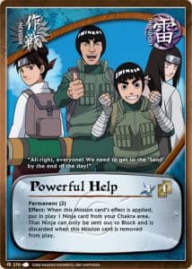 Powerful Help M-370 Naruto trading card