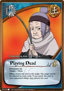 Playing Dead M-376 Naruto trading card