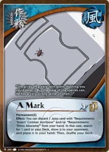 A Mark M-385 Naruto trading card