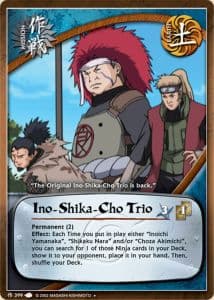 Ino-Shika-Cho Trio M-399 Naruto trading card