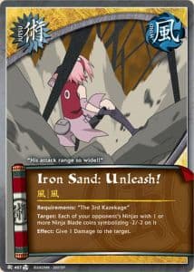 Iron Sand: Unleash! J-467 Naruto trading card