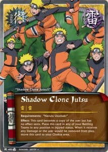Shadow Clone Jutsu? J-485 Naruto trading card