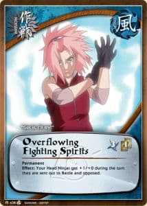 Overflowing Fighting Spirits M-438 Naruto trading card