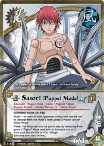 Sasori (Puppet Mode) N-544 Naruto trading card