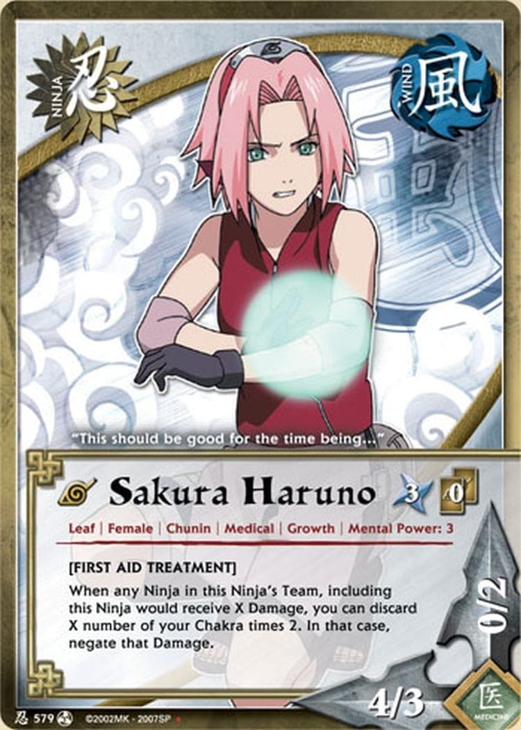 Sakura Haruno N-579 Naruto trading card