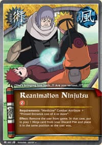 Reanimation Ninjutsu J-507 Naruto trading card
