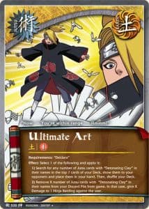 Ultimate Art J-520 Naruto trading card