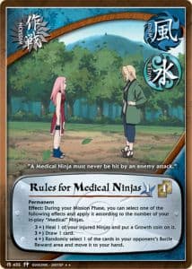 Rules for Medical Ninjas M-455 Naruto trading card