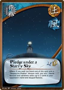 Pledge under a Starry Sky M-494 Naruto trading card
