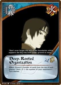 Deep-Rooted Organization M-535 Naruto trading card