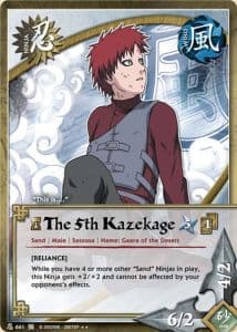The 5th Kazekage N-661 Naruto trading card