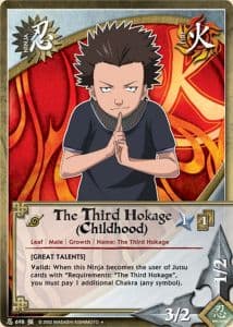 The Third Hokage (Childhood) N-698 Naruto trading card