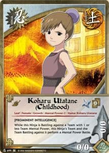 Koharu Utatane (Childhood) N-699 Naruto trading card