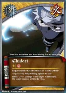 Chidori J-604 Naruto trading card